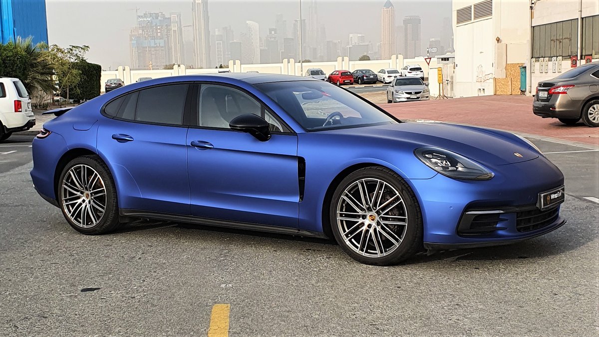 Porsche Panamera - Blue Matt wrap - img 1