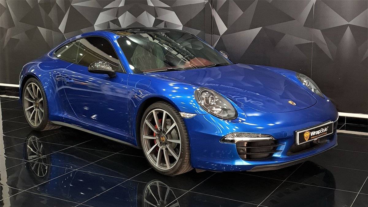 Porsche 911 - Blue Gloss wrap - cover