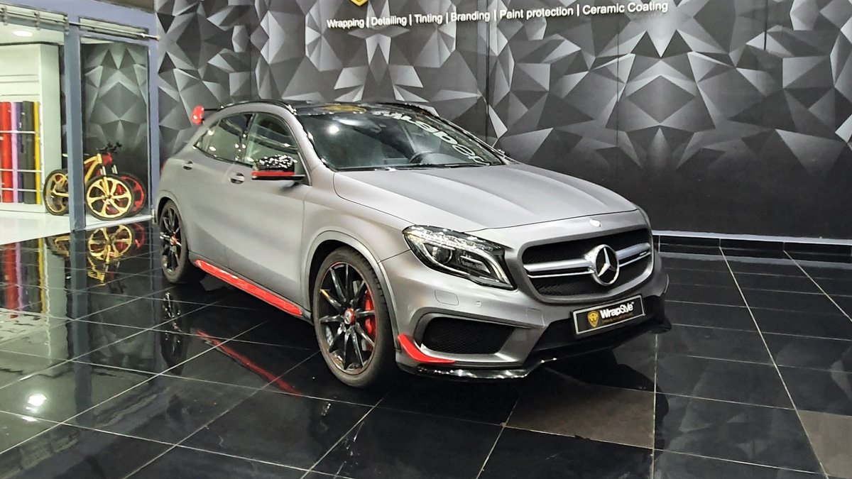 Mercedes A45 - Grey Matt wrap - cover