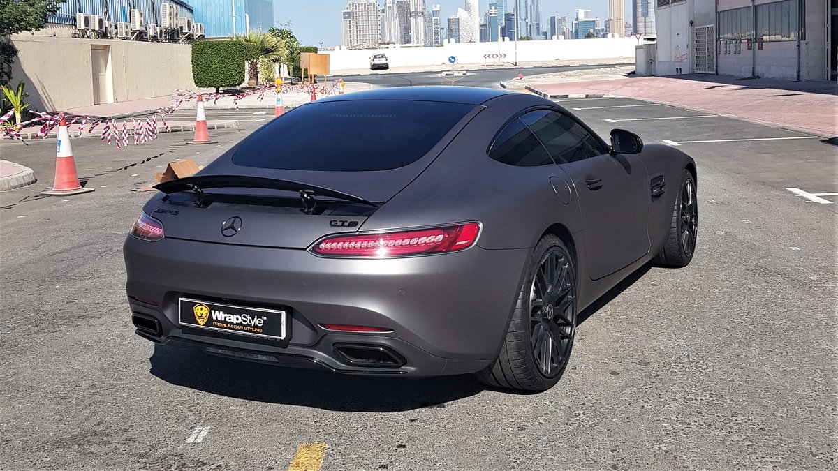 Mercedes AMG GT - Grey Matt wrap - img 1