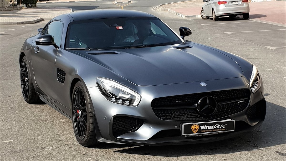 Mercedes AMG GT Grey Satin Wrap WrapStyle