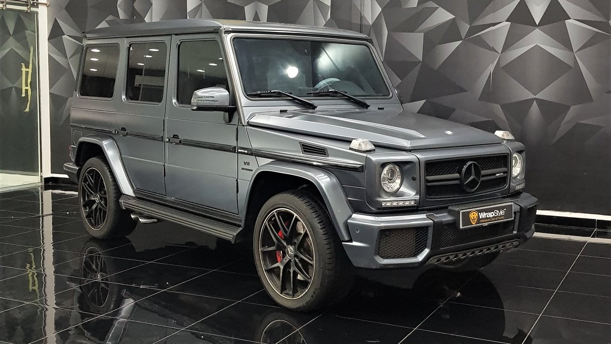 Mercedes G - Blue Matt wrap - cover