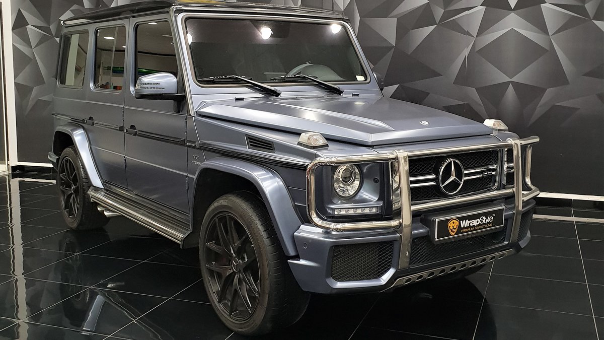 Mercedes G - Grey Satin wrap - cover
