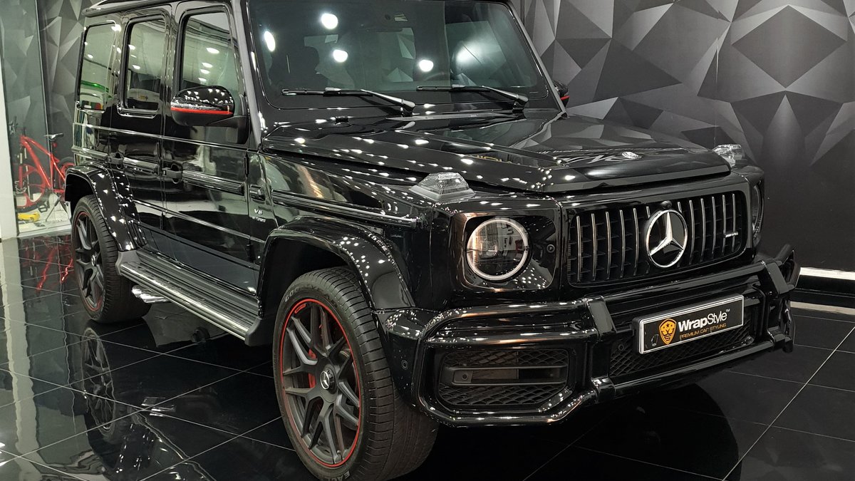 Mercedes G - Red Gloss Detailing wrap - cover
