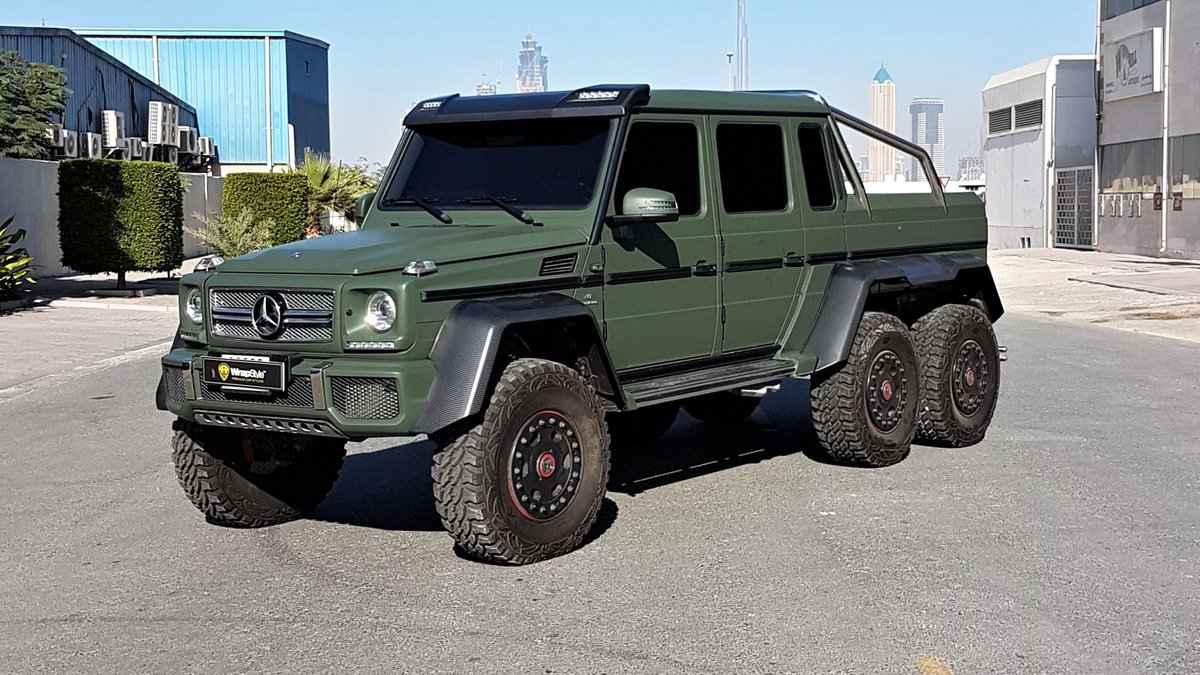 Mercedes G63 6x6 - Green Matt wrap - img 1