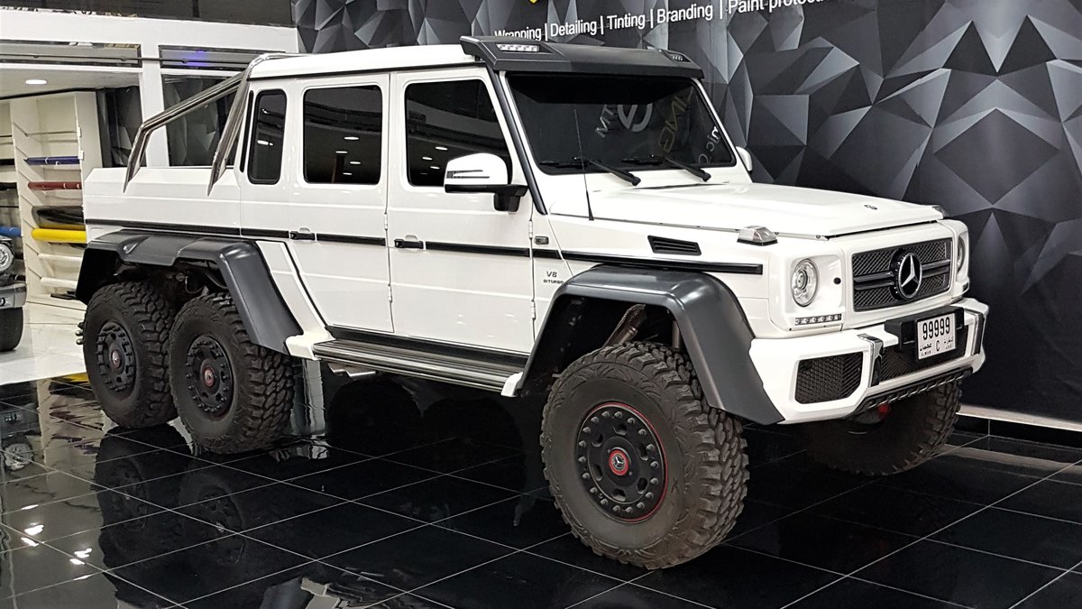 Mercedes G63 6x6 - White Matt wrap - cover