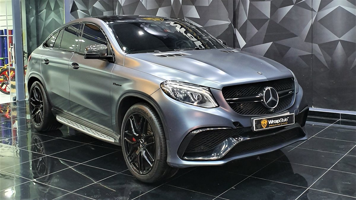 Mercedes GLE - Grey Satin wrap - cover
