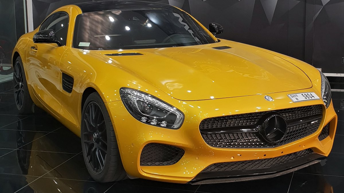 Mercedes AMG GT - Yellow Gloss wrap - cover