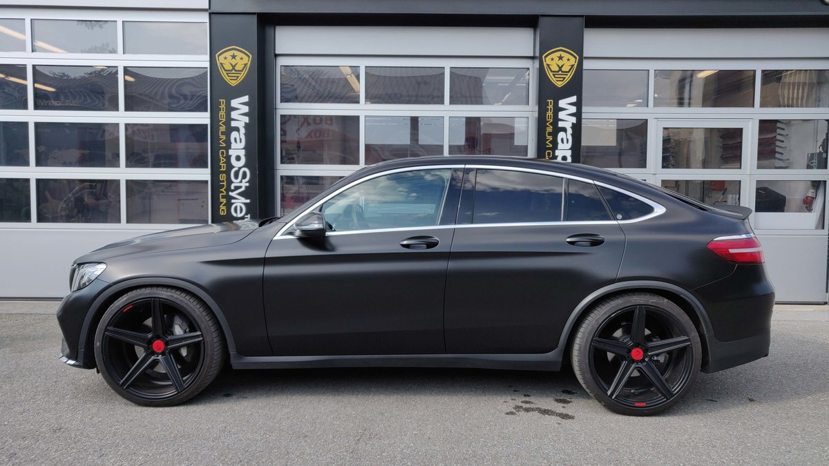 Mercedes GLC - Black Satin wrap - cover
