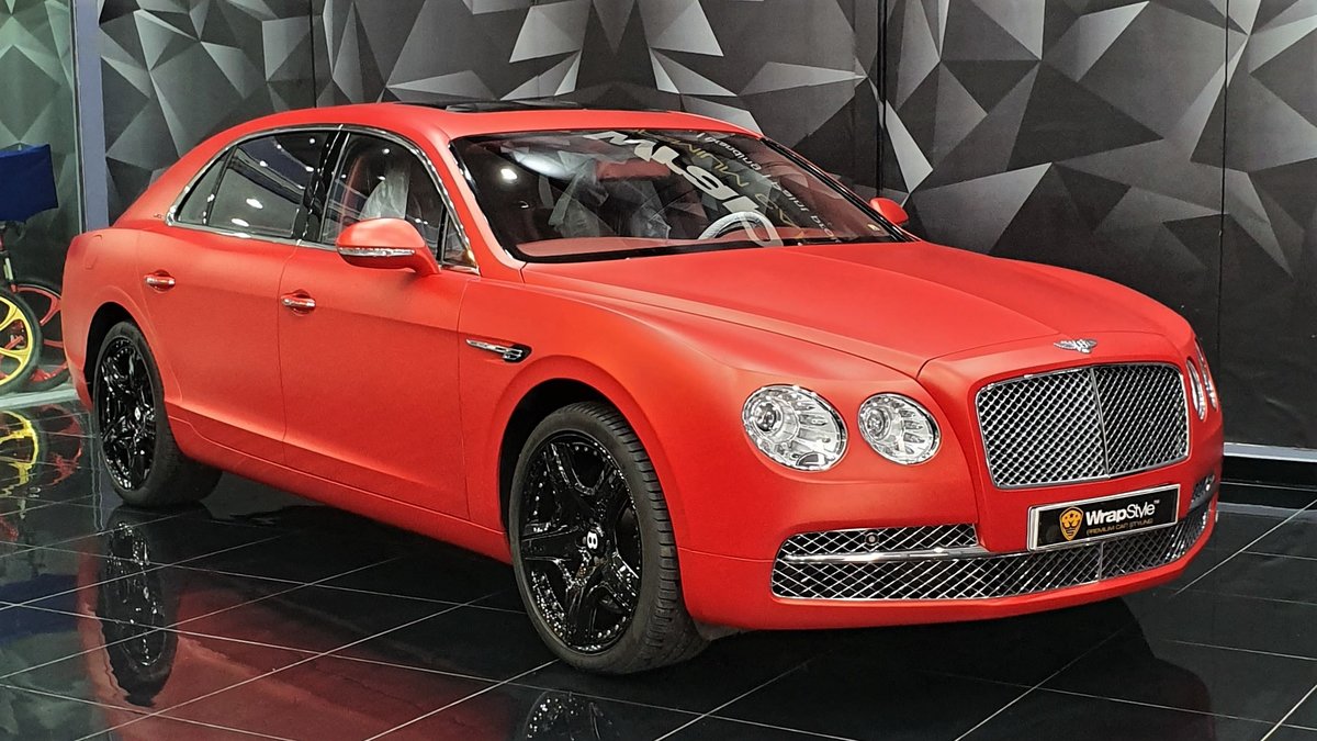 Bentley Continental - Red Matt wrap - cover