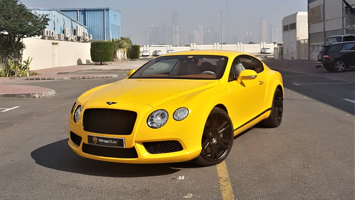Bentley Continental - Yellow Gloss wrap - img 1