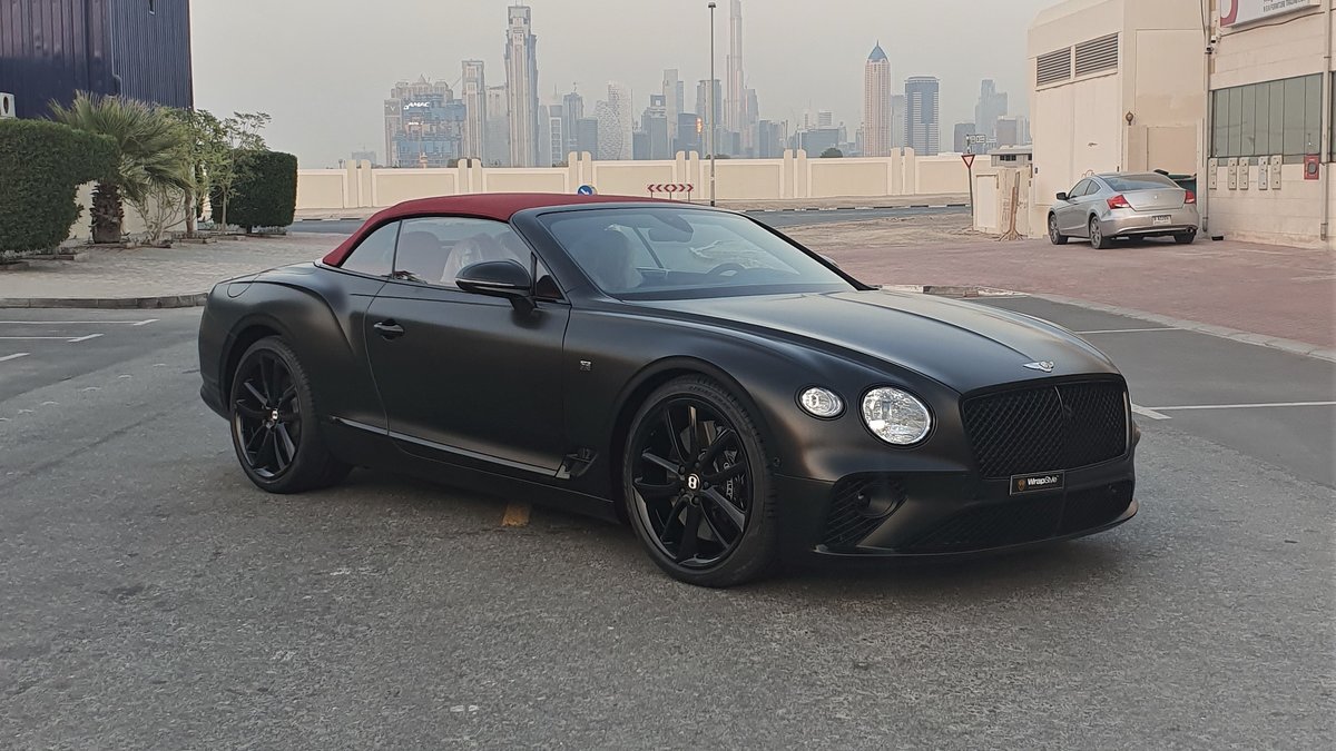 Bentley Continental Cabrio - Black Satin wrap - img 1