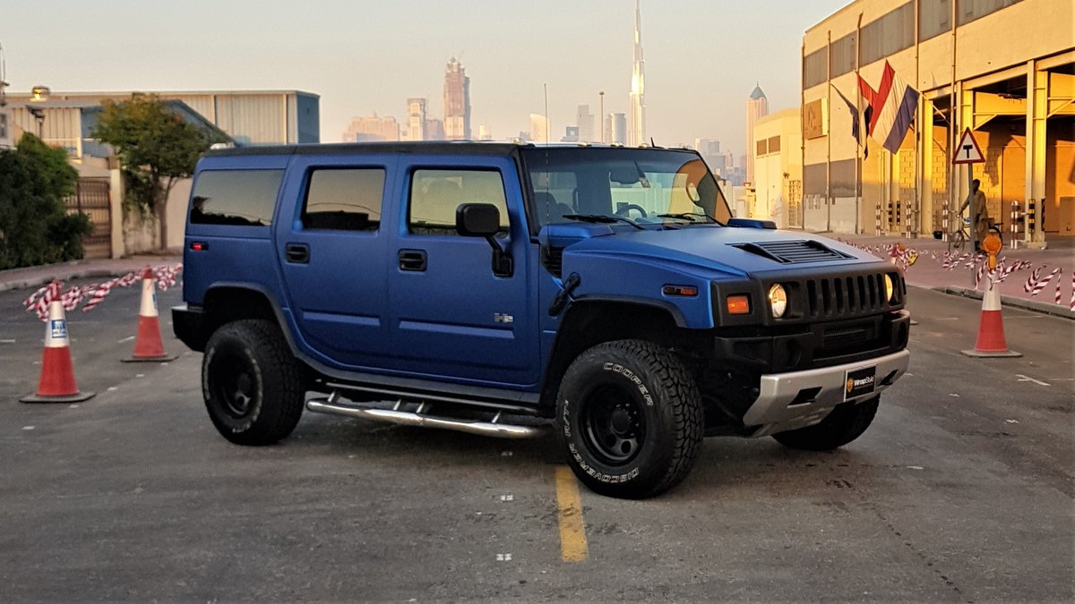 Hummer H2 - Blue Matt wrap - img 1