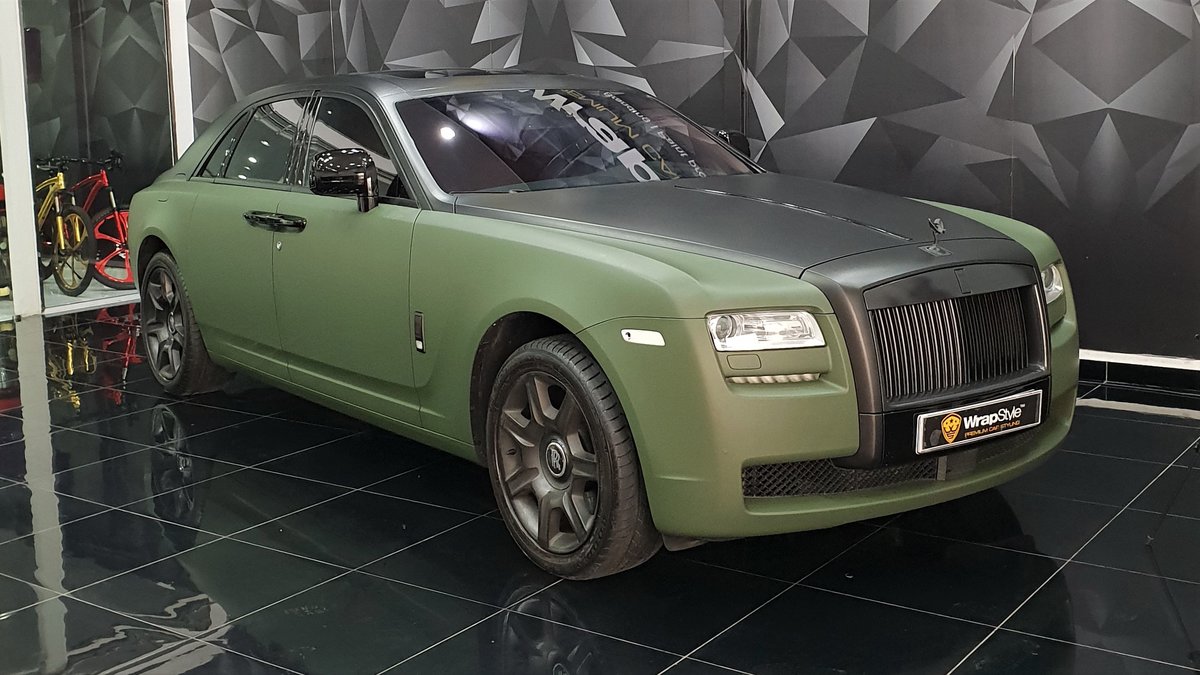 Rolls-Royce Ghost - Green Matt wrap - cover