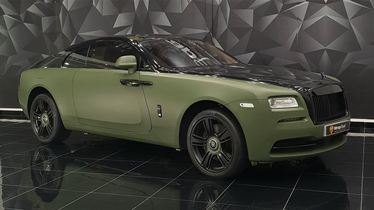 Rolls-Royce Wraith - Green Matt wrap - cover