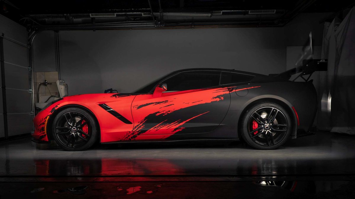 Chevrolet Corvette - Brush design - cover