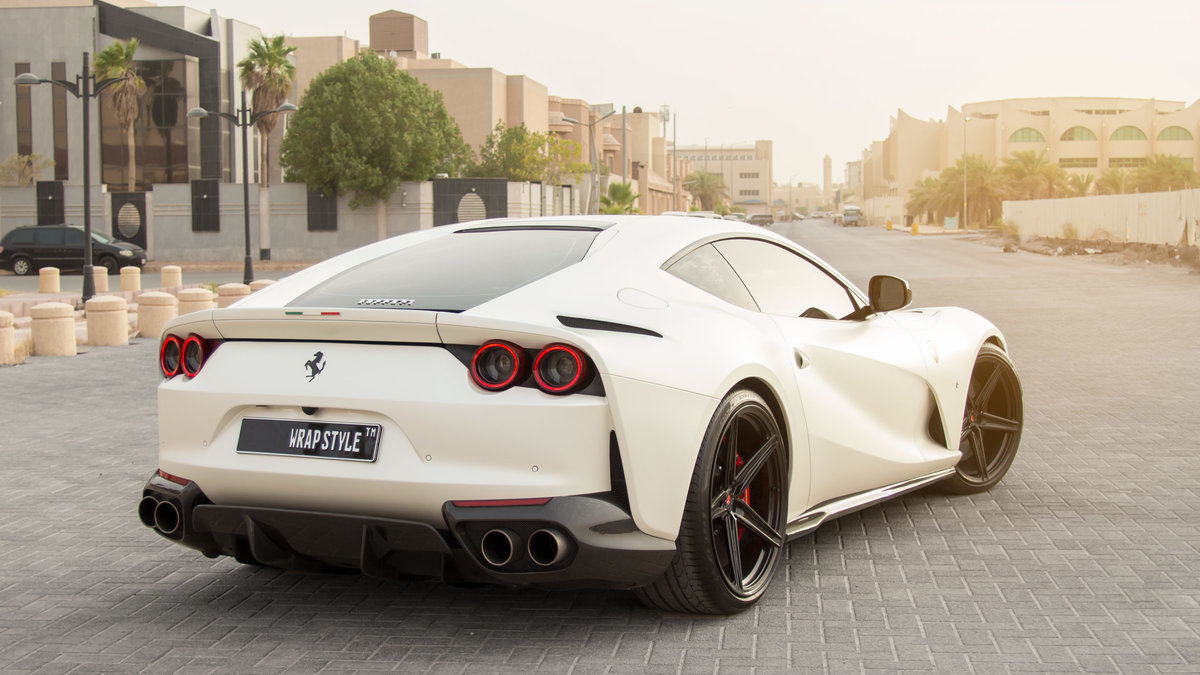 Ferrari 812 - White Matt wrap - img 1