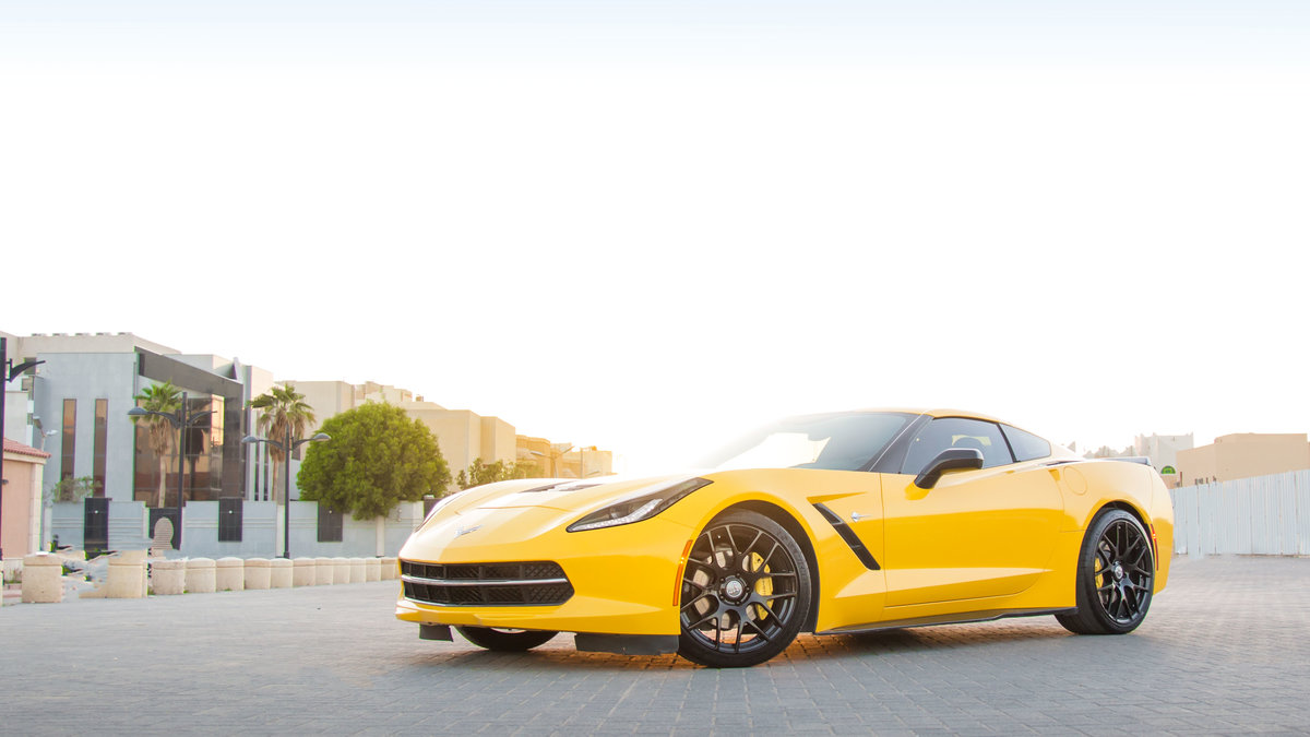 Chevrolet Corvette - Yellow Gloss wrap - cover