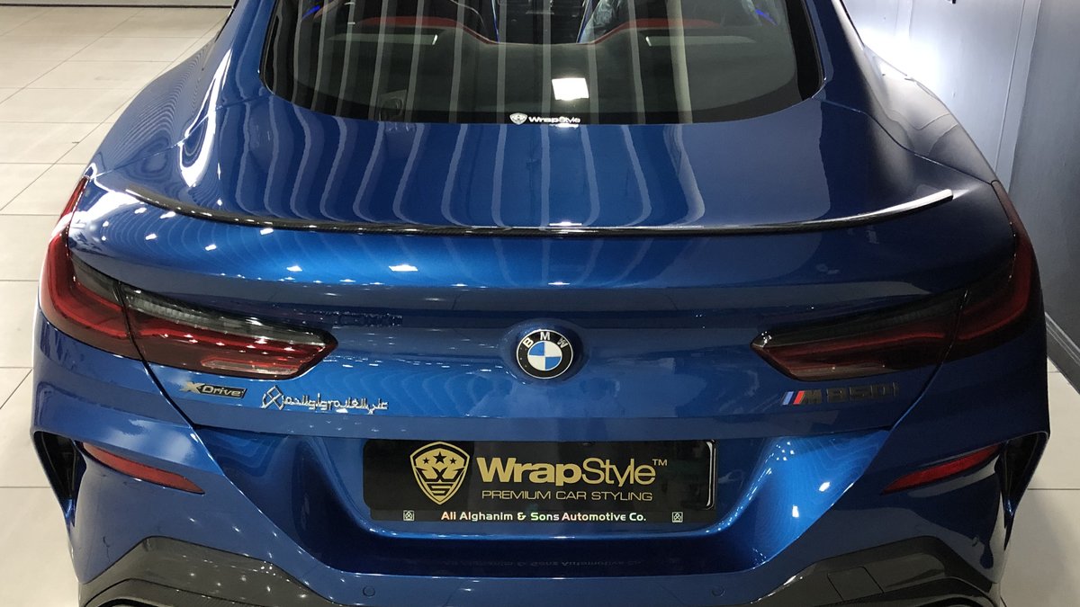 BMW 850i - Blue Gloss wrap - img 2