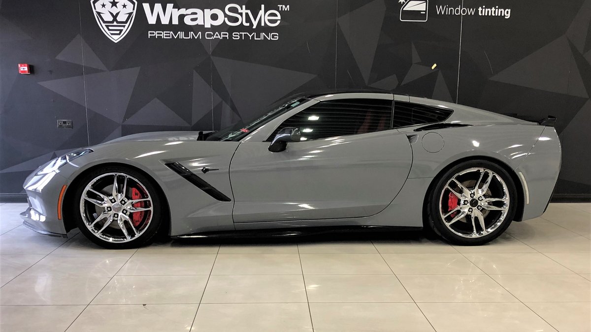 Chevrolet Corvette - Grey Gloss wrap - cover