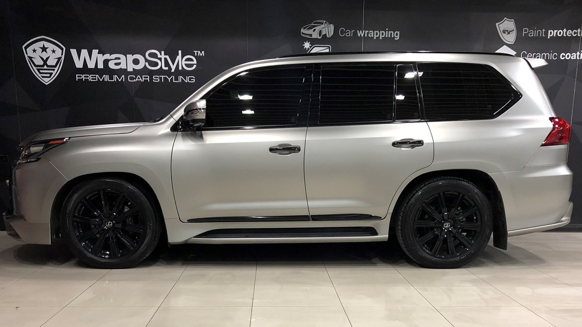 Lexus LX570 - Silver Satin wrap - cover