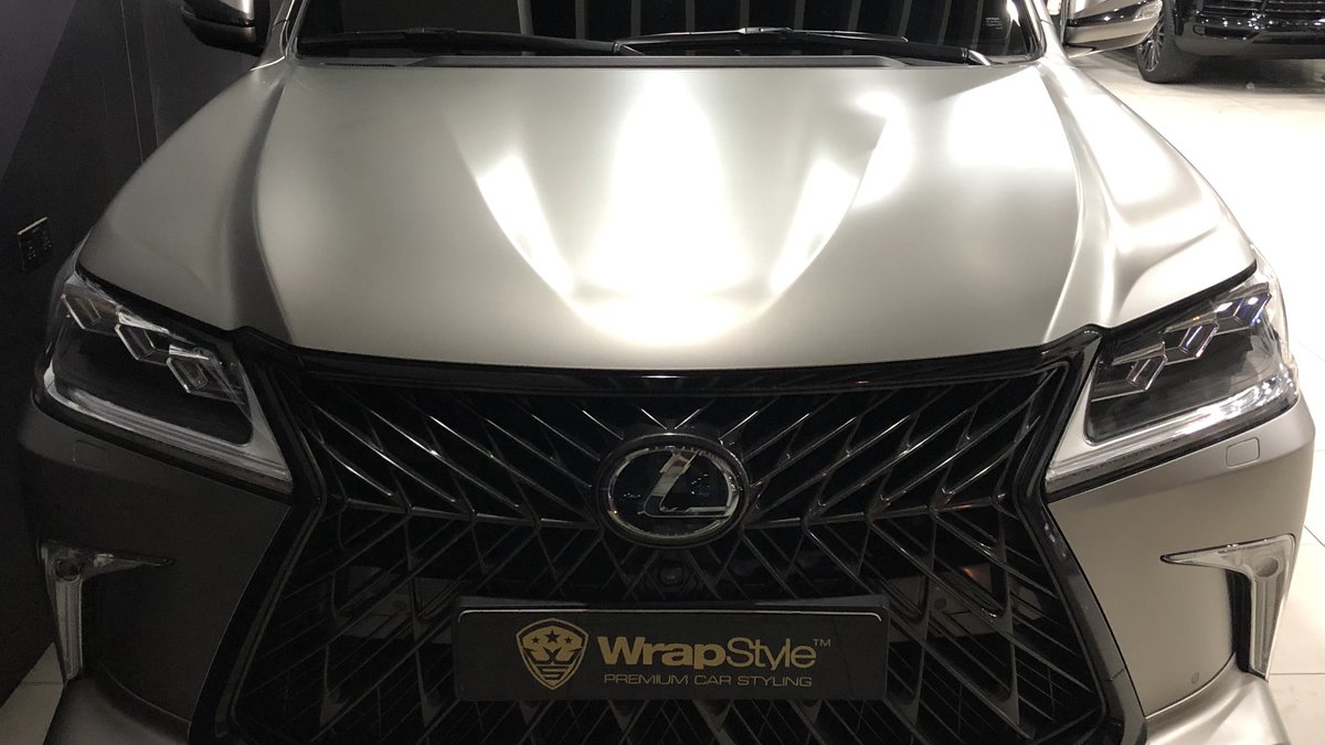 Lexus LX570 - Silver Satin wrap - img 1