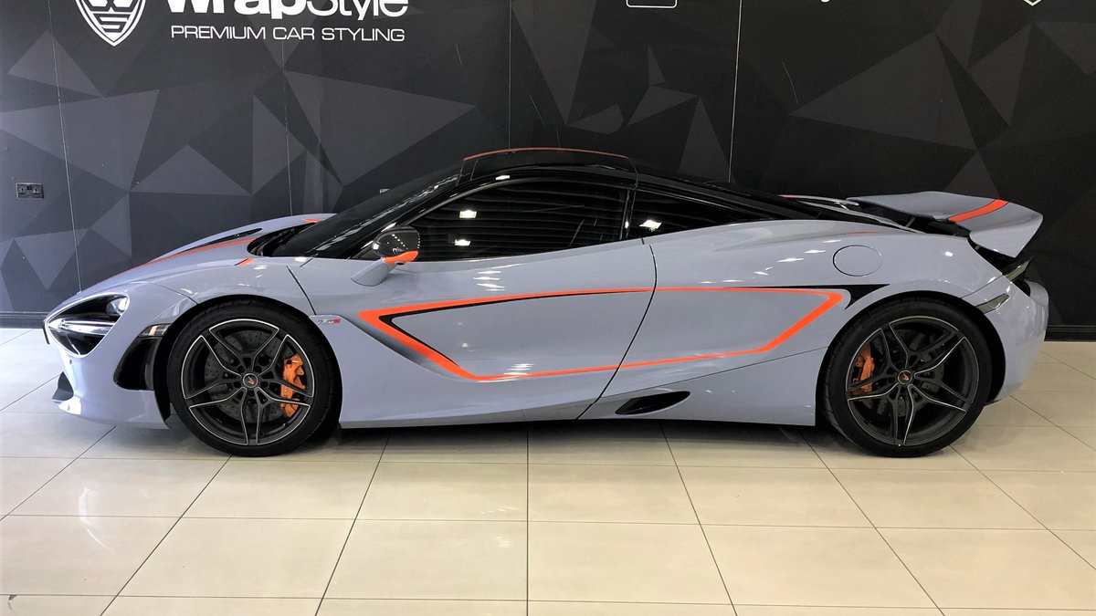 McLaren 720s - Blue Gloss wrap - cover