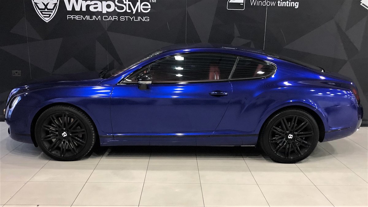 Bentley Continental - Blue Gloss wrap - cover