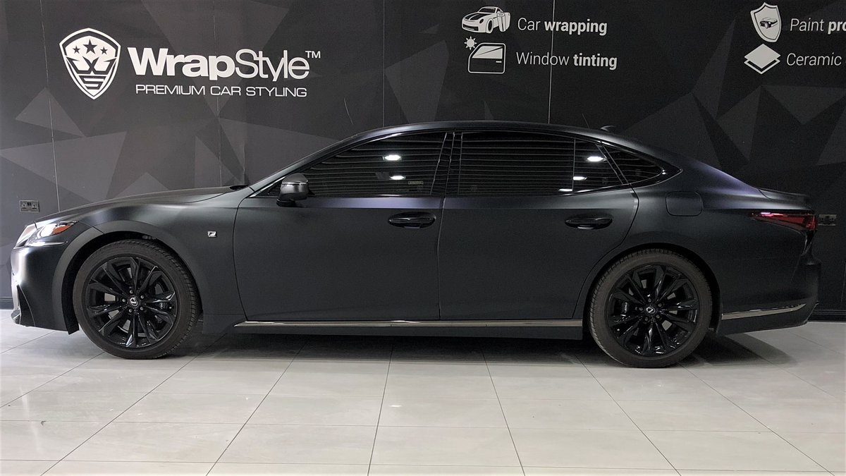 Lexus LS500 - Black Matt wrap - cover