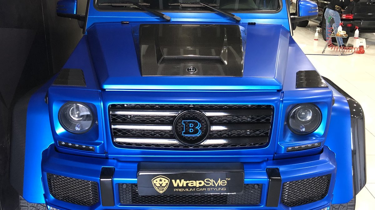 Mercedes G - Blue Satin wrap - img 1