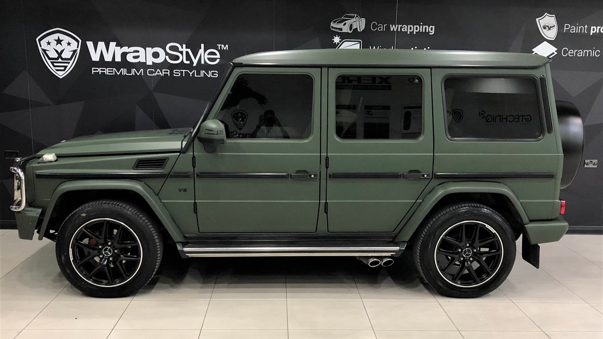 Mercedes G - Green Matt wrap - cover