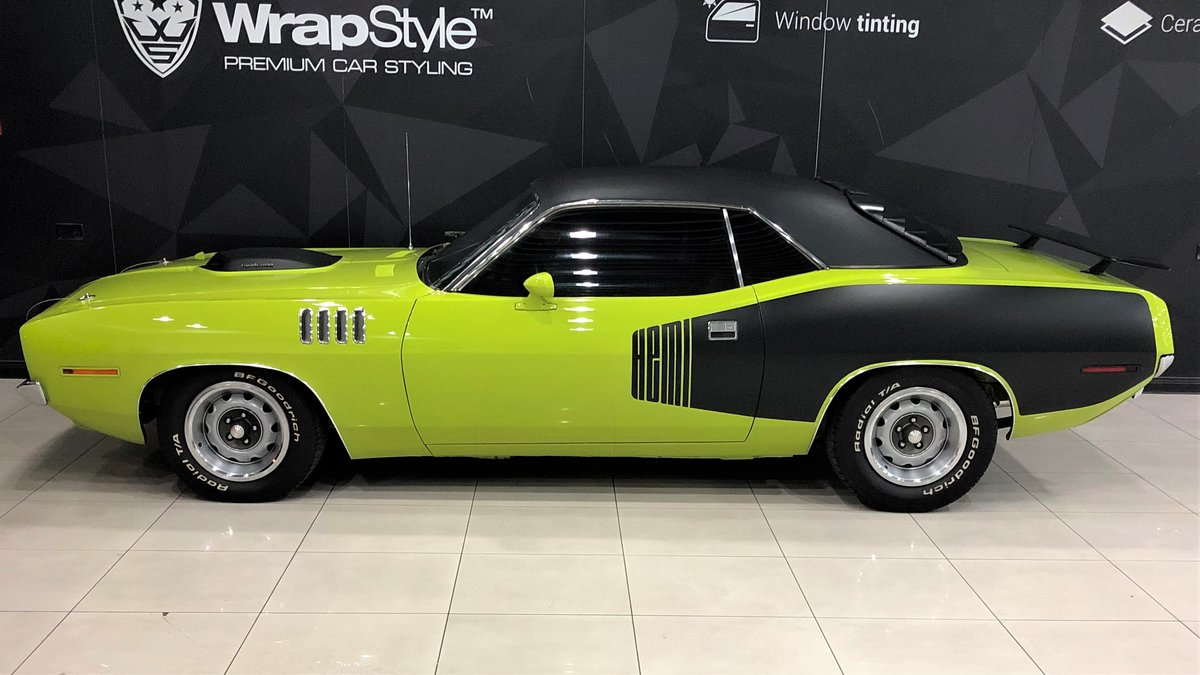 Playmouth Cuda - Green Gloss wrap - cover