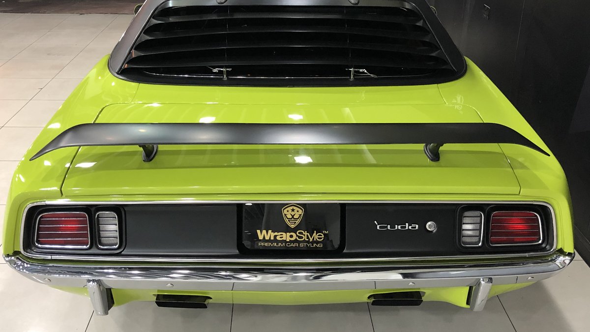 Playmouth Cuda - Green Gloss wrap - img 2