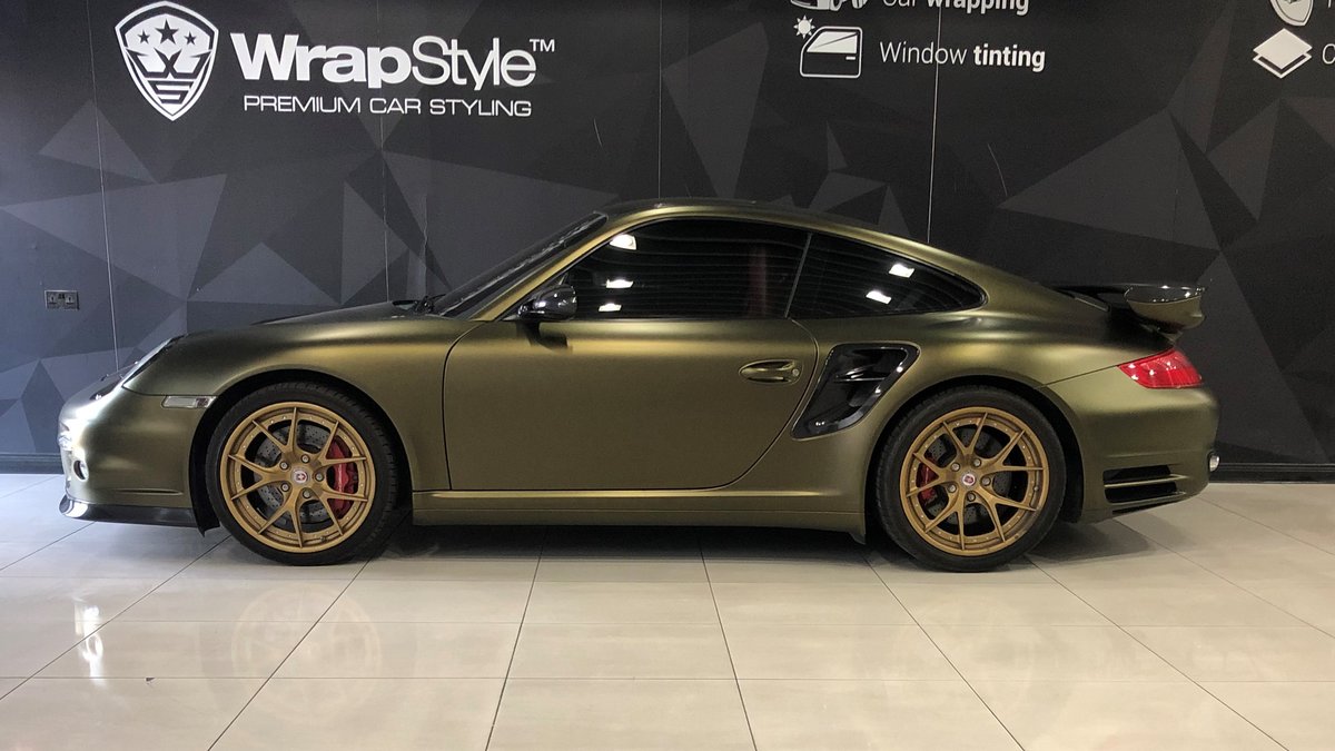 Porsche GT2 - Gold Matt wrap - cover