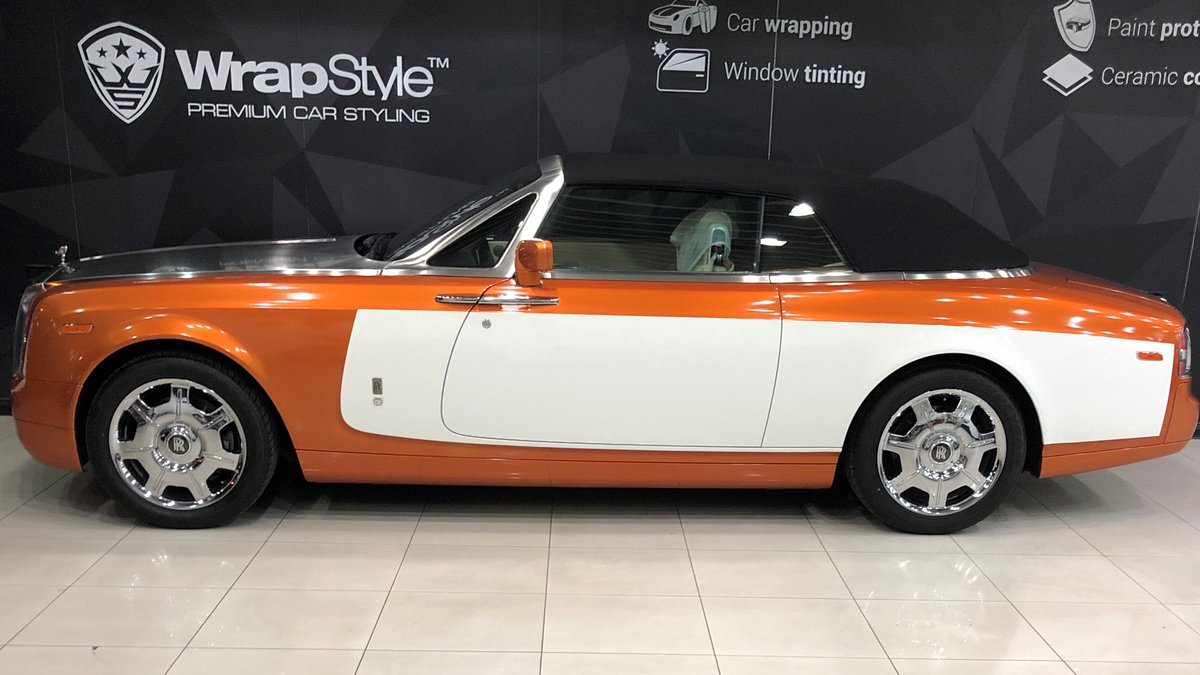 Rolls-Royce Dawn - Orange Stripe wrap - cover