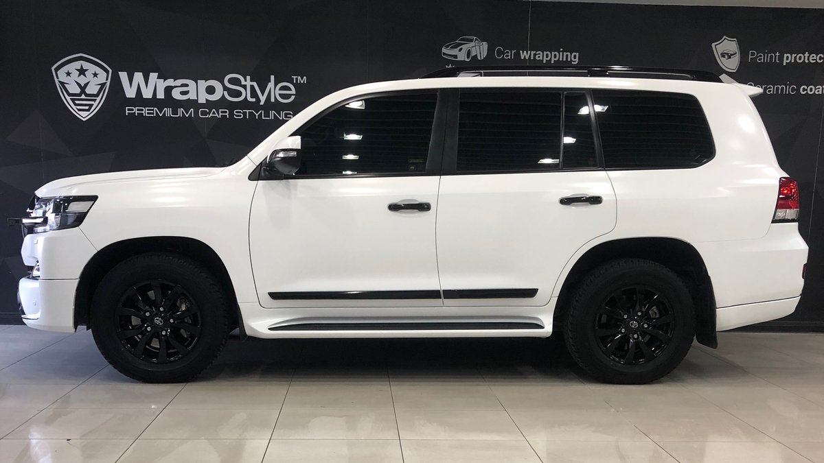 Toyota GX R - White Satin wrap - cover