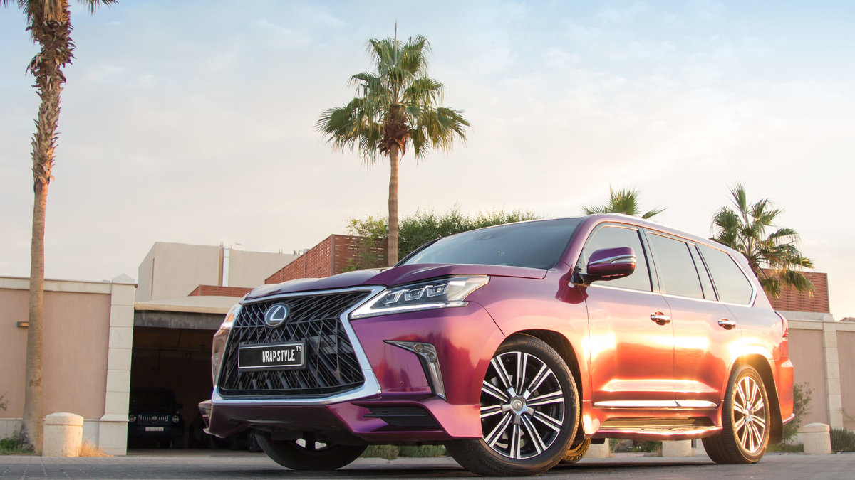 Lexus LX570 - Violet Gloss wrap - cover