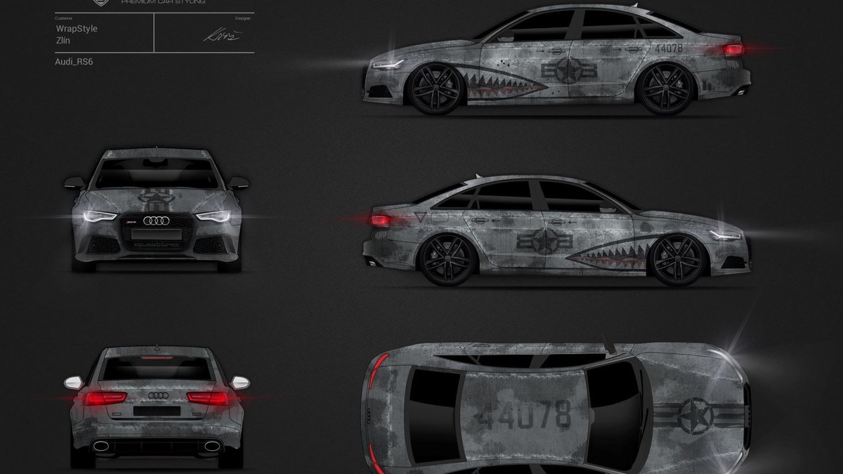 Audi RS6 - Army design - cover