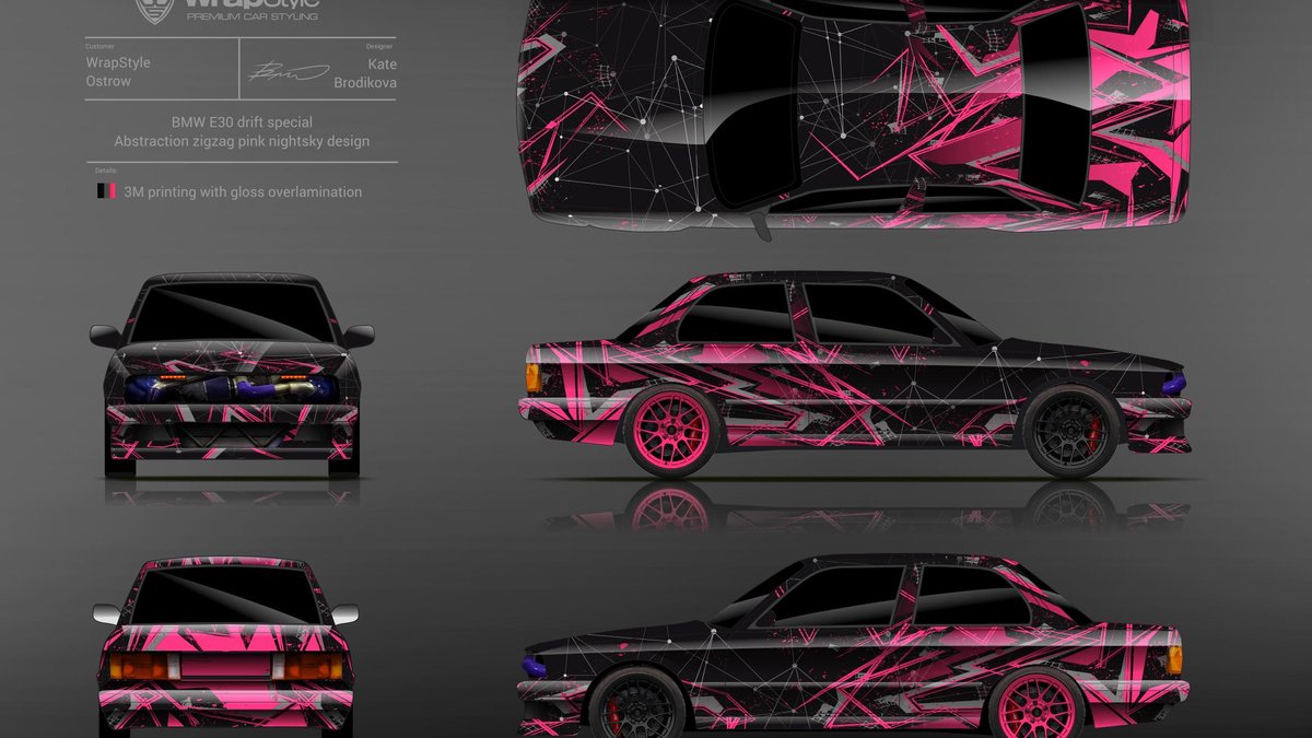 BMW E30 - Abstract Zigzag design - img 1