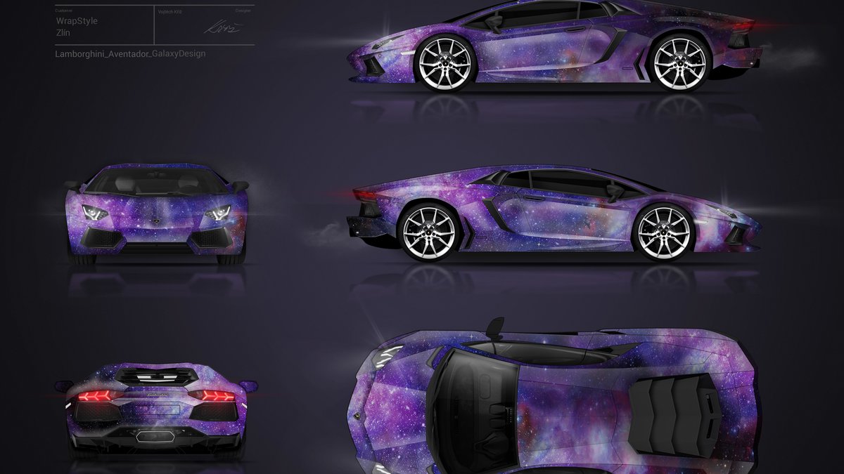 Lamborghini Aventador - Galaxy design - img 1