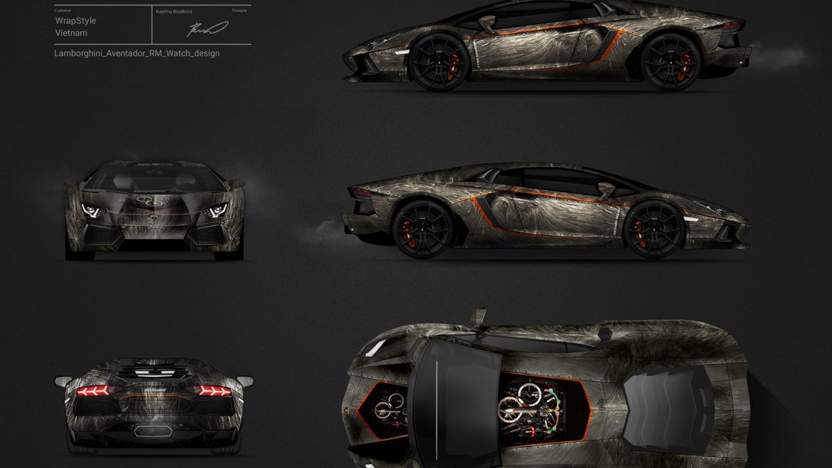 Lamborghini Aventador - Watch design - cover