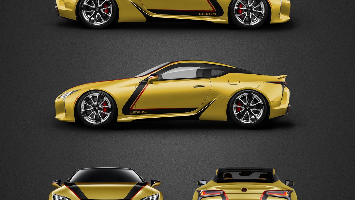 Lexus LC500 - Stripes design - cover