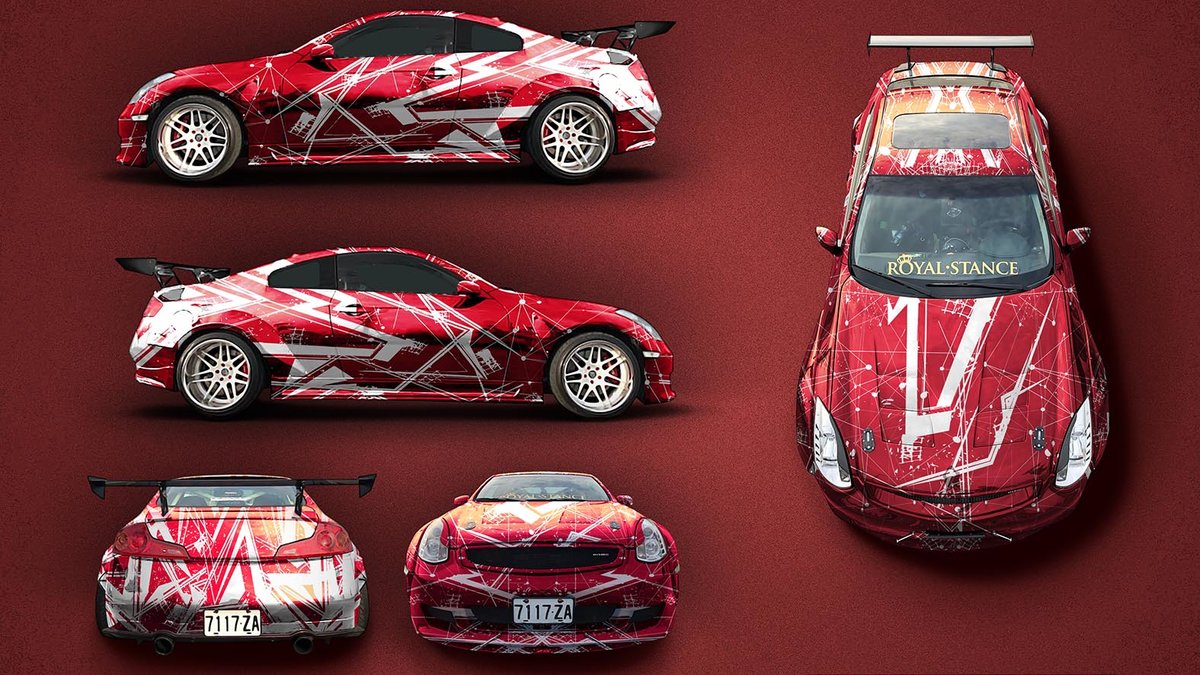 Nissan Skyline G35 - Zig Zag Chrome design - img 2