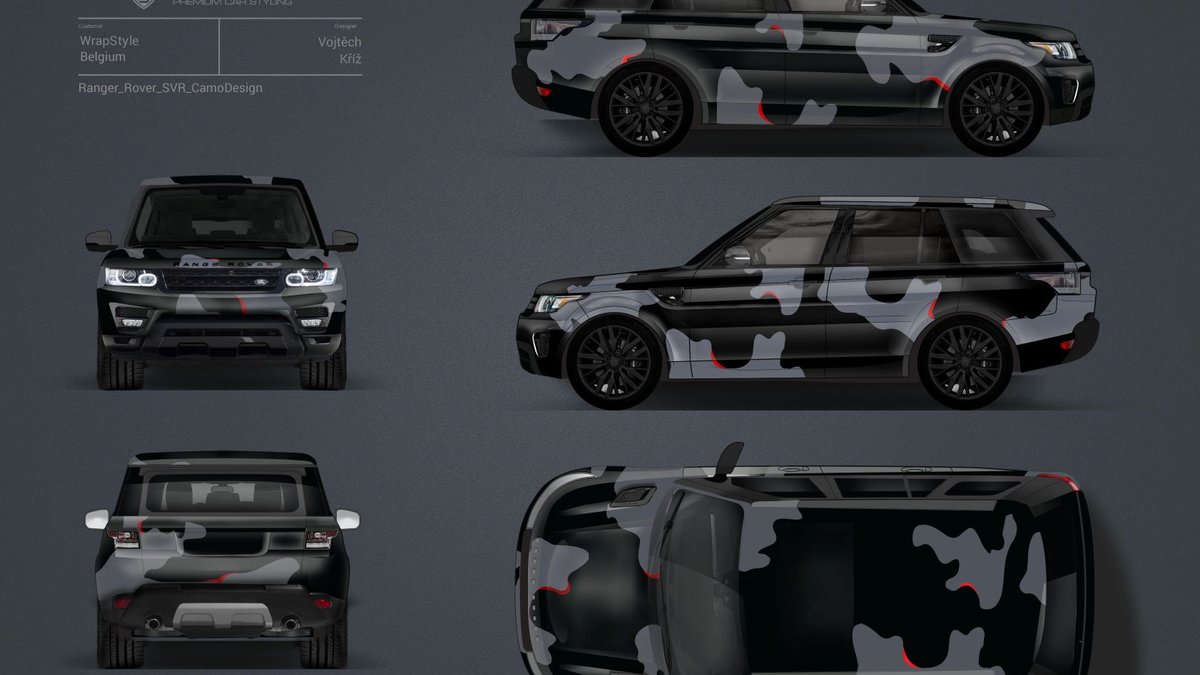 Ranger Rover SVR - Camo design - cover