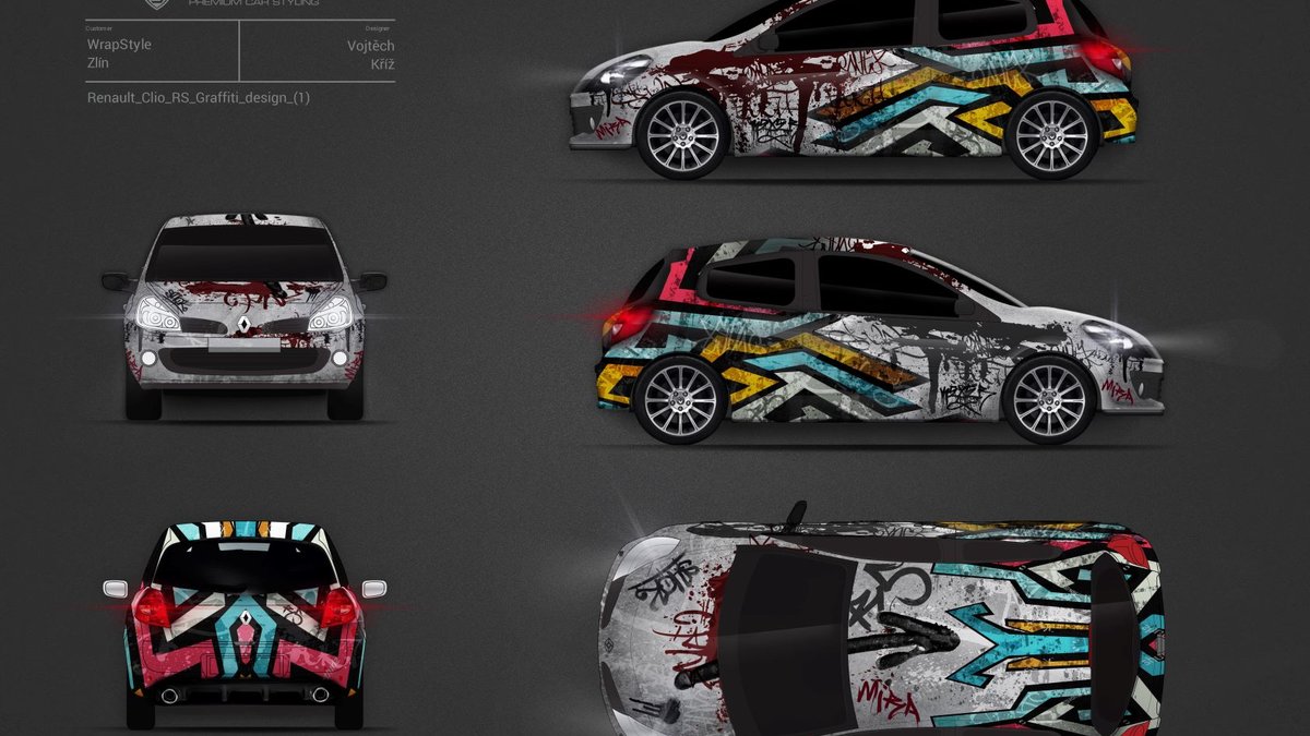 Renault Clio RS - Abstract design - cover