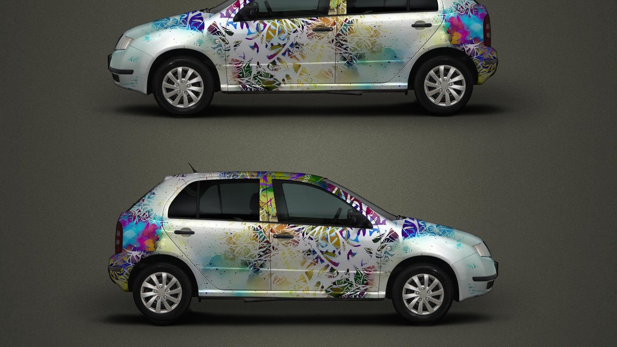 Skoda Fabia - Colourful Jungle design - cover