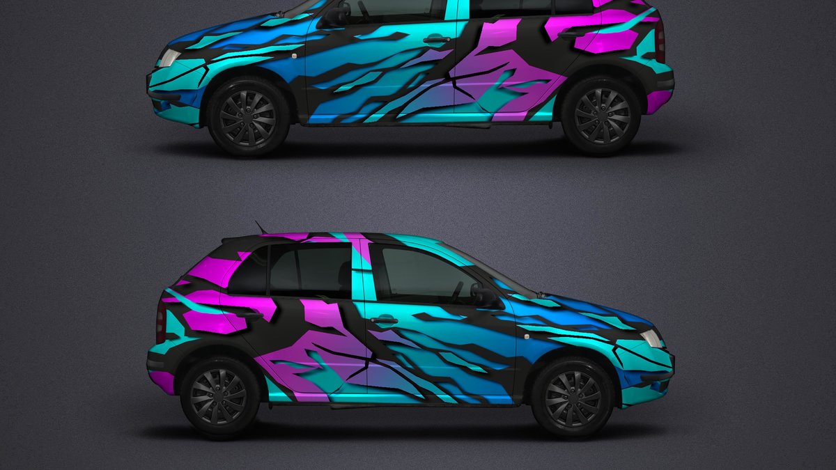 Skoda Fabia - Pop Stripes design - cover
