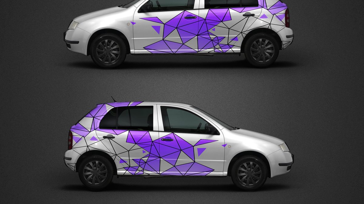 Skoda Fabia - Triangles design - cover