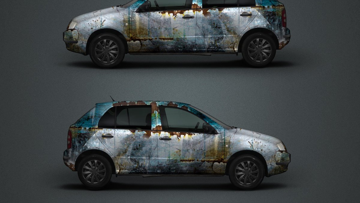 Skoda Fabia - Rusty Blue design - cover