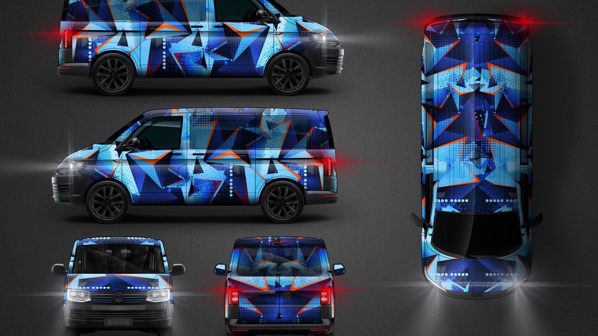 Volkswagen Transporter - Pop Steel Camo design - cover